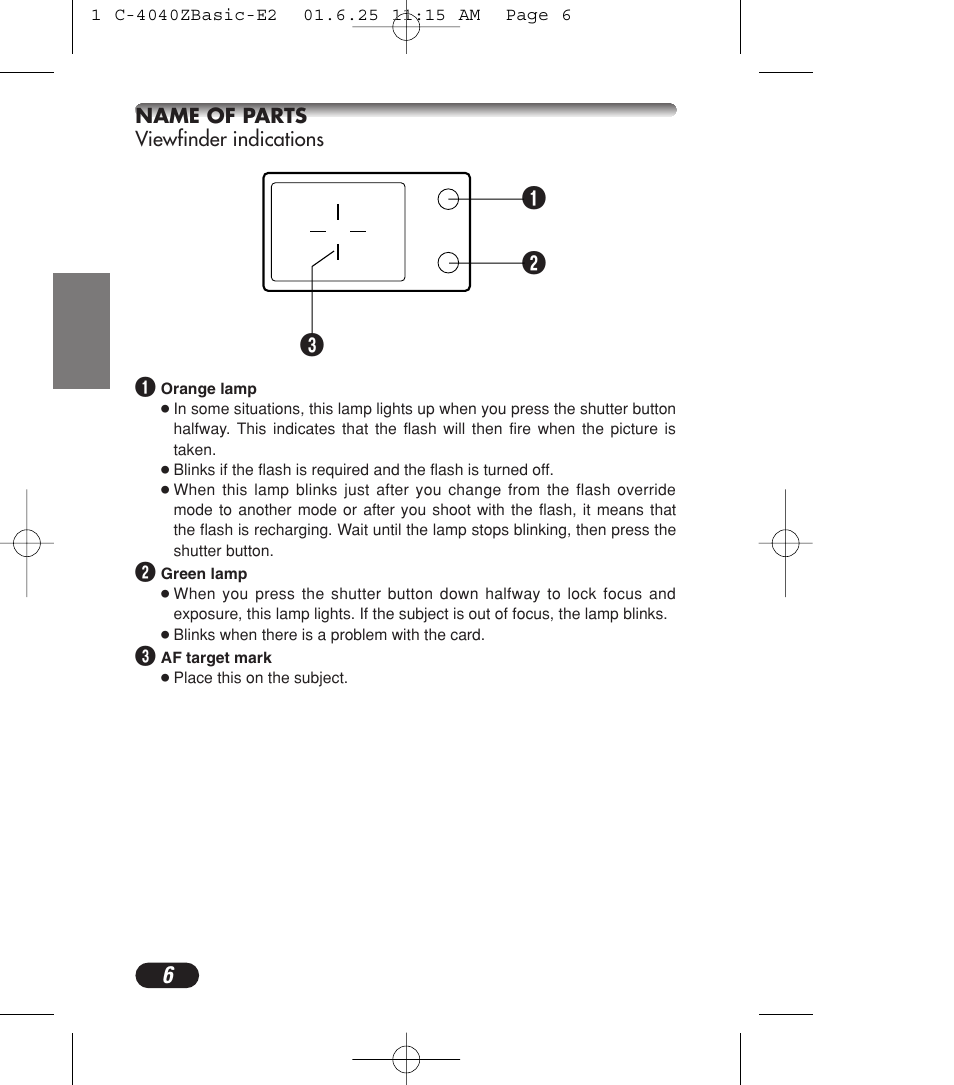 Olympus C-4040ZOOM User Manual | Page 6 / 196