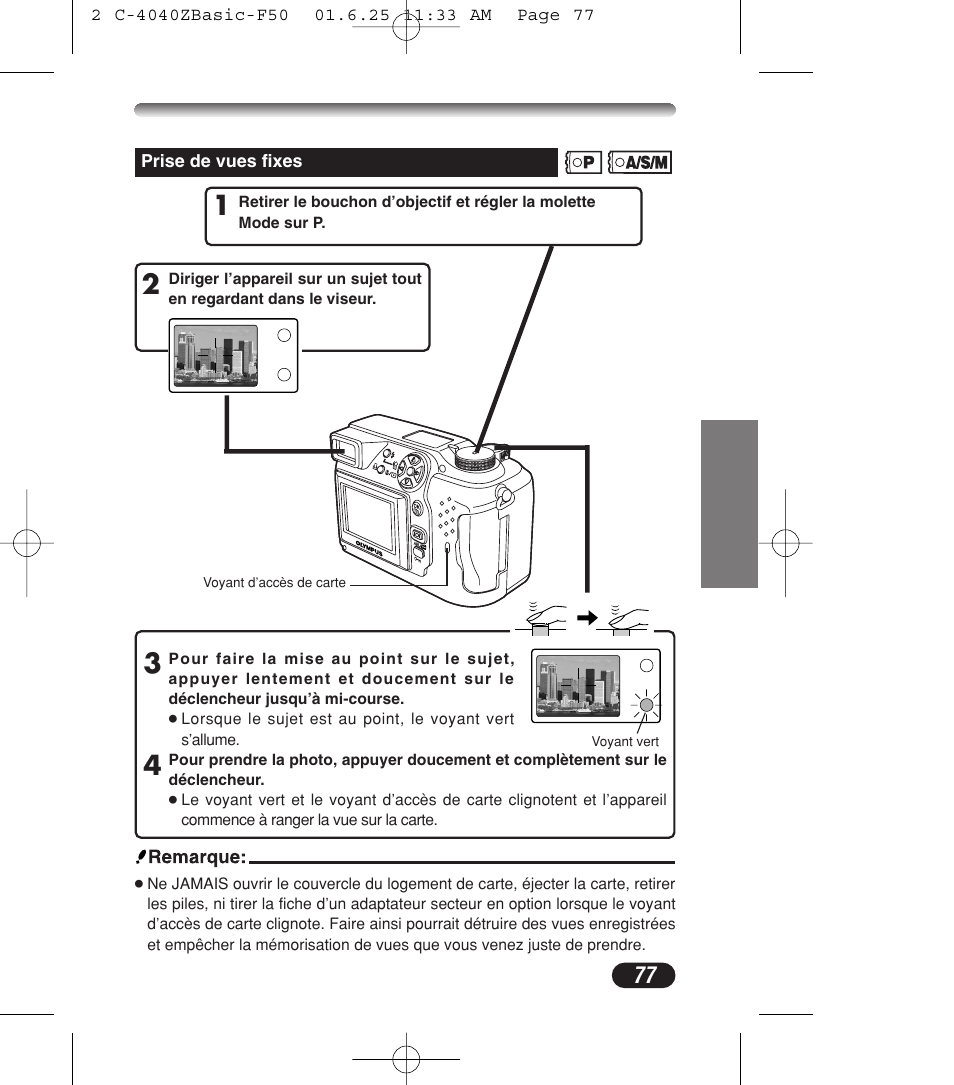 Olympus C-4040ZOOM User Manual | Page 77 / 196