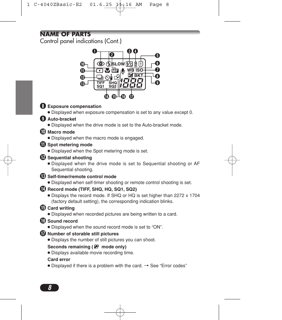 Olympus C-4040ZOOM User Manual | Page 8 / 196