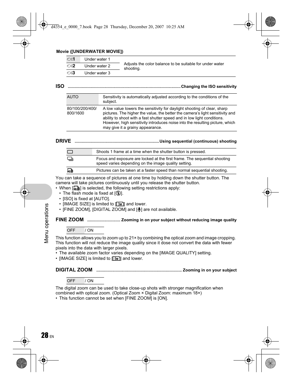 Olympus 1030 SW User Manual | Page 28 / 84