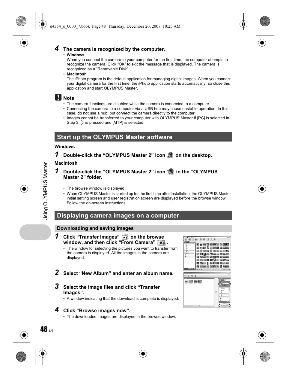 Olympus 1030 SW User Manual | Page 48 / 84
