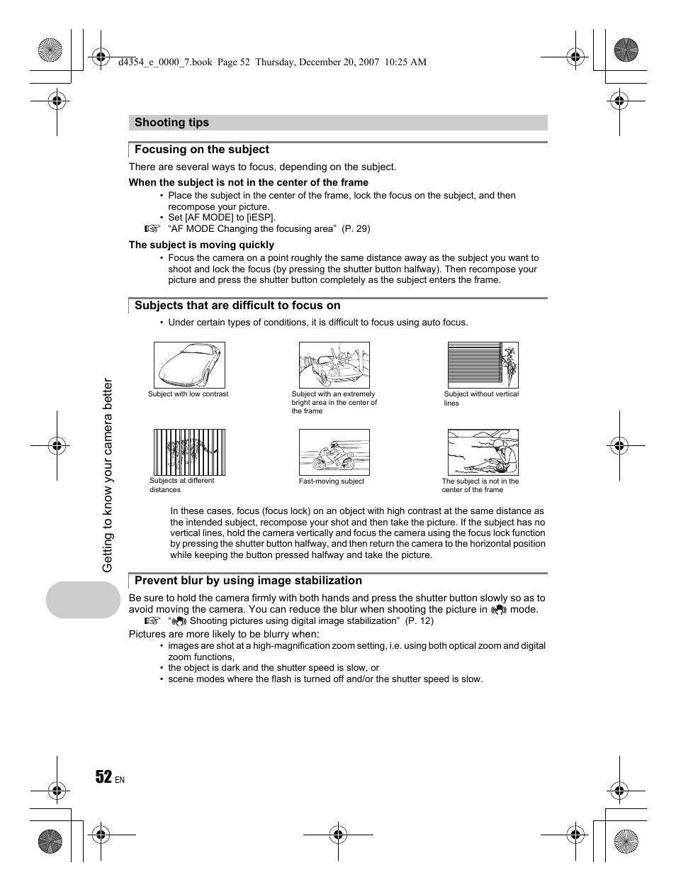 Olympus 1030 SW User Manual | Page 52 / 84