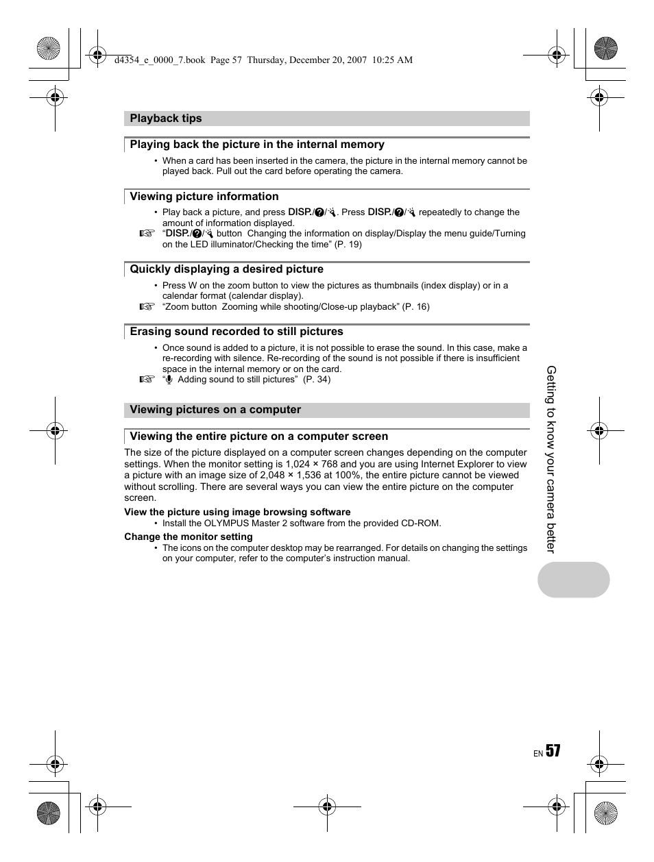 Olympus 1030 SW User Manual | Page 57 / 84