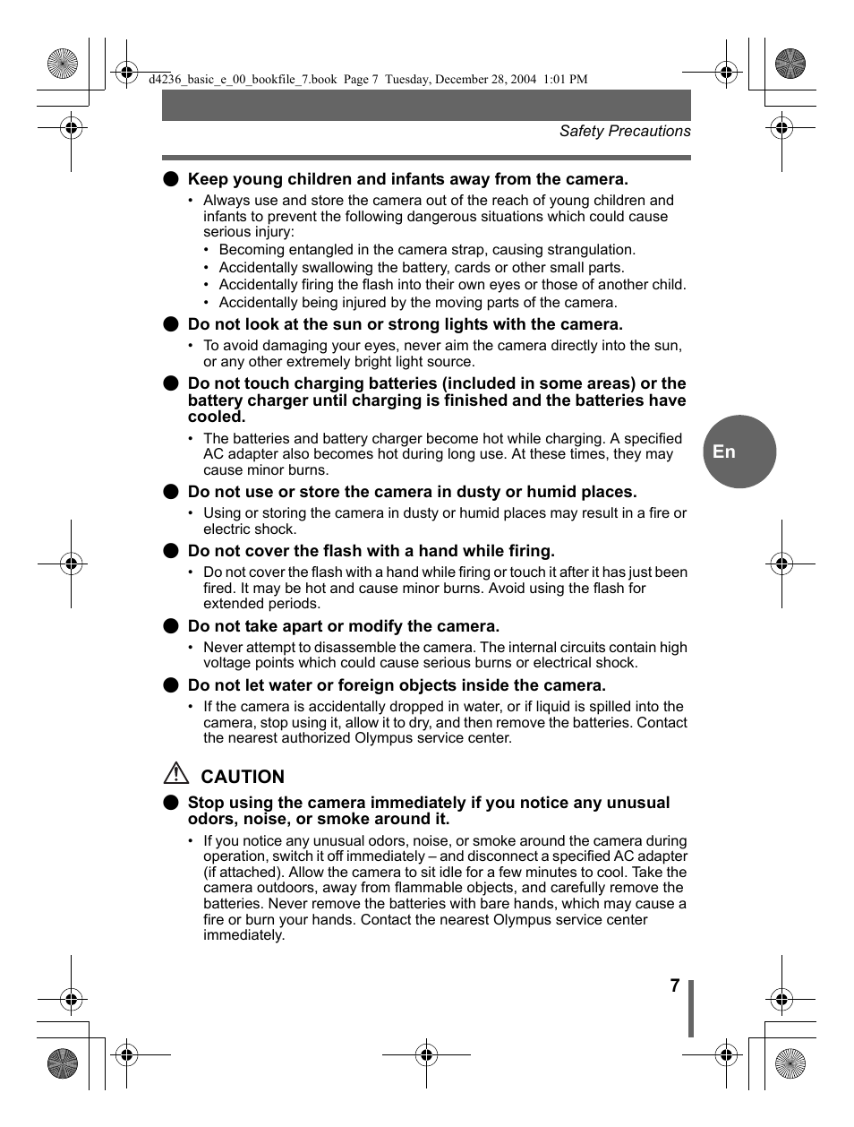 Olympus C-480 User Manual | Page 7 / 100