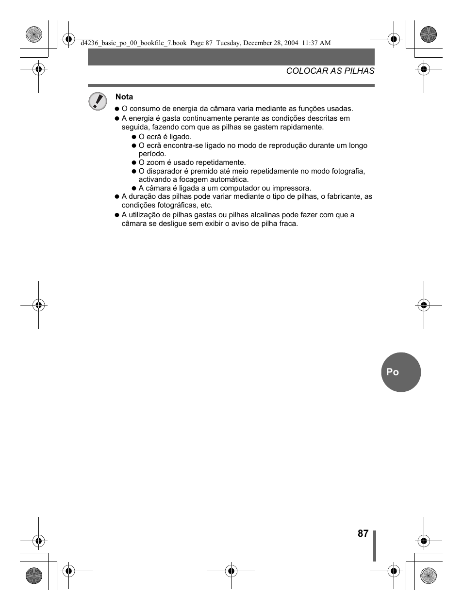 87 po | Olympus C-480 User Manual | Page 87 / 100
