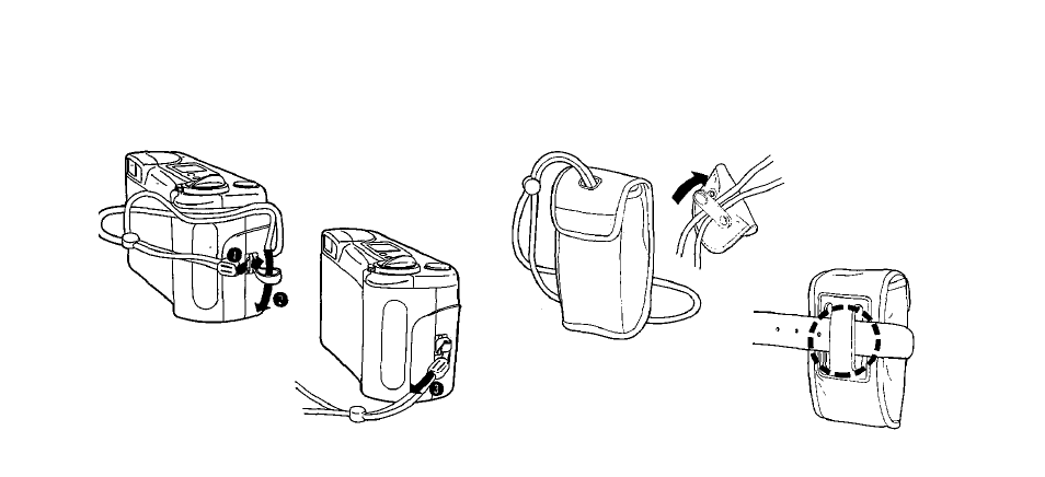 Using the strap and soft case | Olympus zoom2000 DLX User Manual | Page 7 / 44