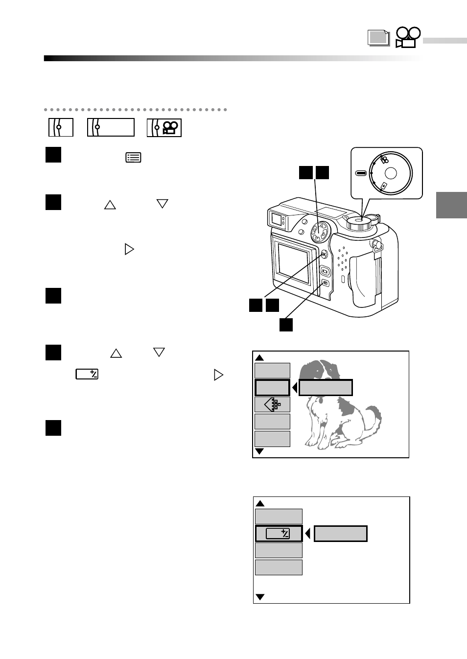 Custom photography, Press the (menu) button | Olympus C-2040ZOOM User Manual | Page 109 / 224