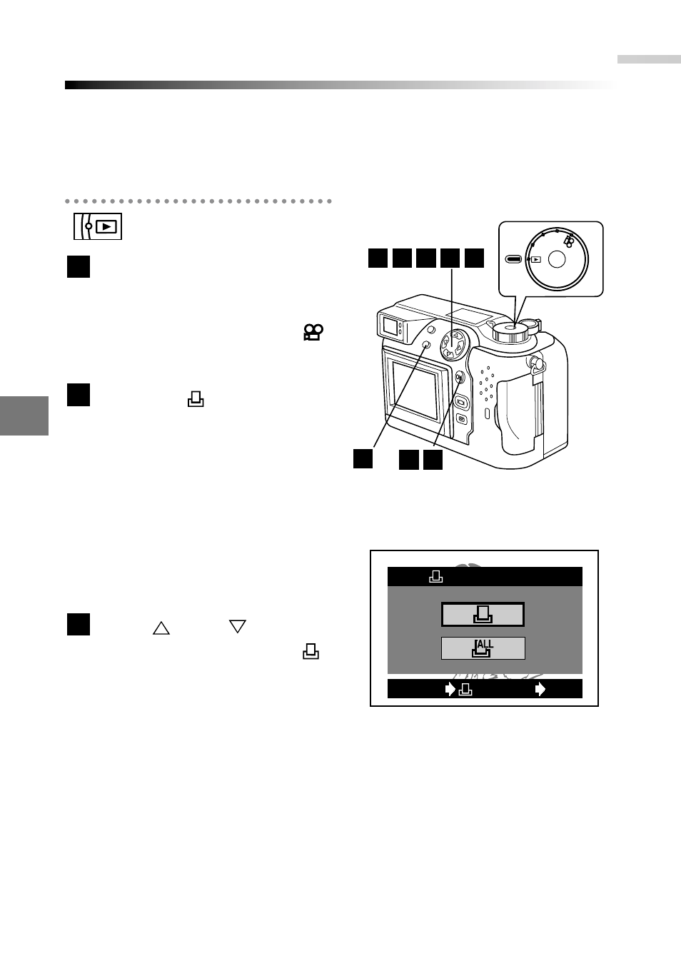 Printing only selected images (single print order), Print settings, Use the arrow pad to dis- play any still picture | Press the (print) button | Olympus C-2040ZOOM User Manual | Page 162 / 224