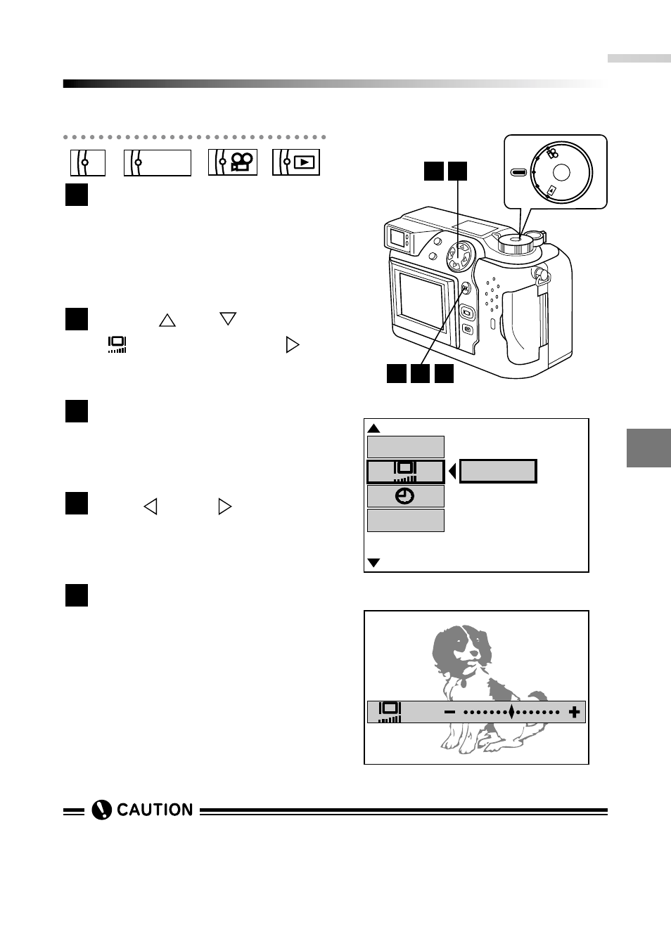 Adjusting the monitor brightness (adjust monitor), Mode setup, Display the mode setup screen | Olympus C-2040ZOOM User Manual | Page 191 / 224