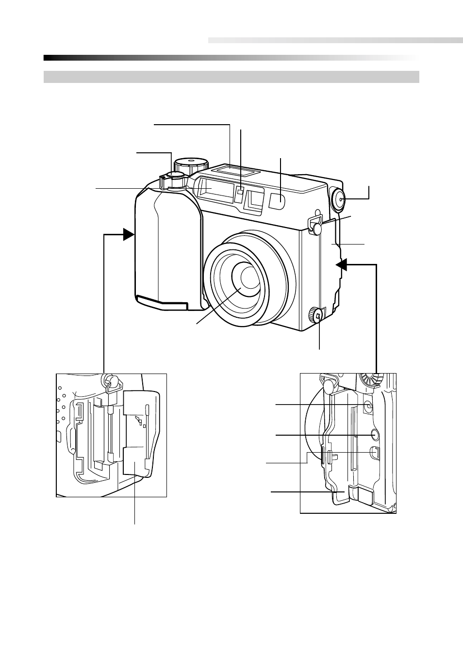 Names of parts, Camera | Olympus C-2040ZOOM User Manual | Page 23 / 224