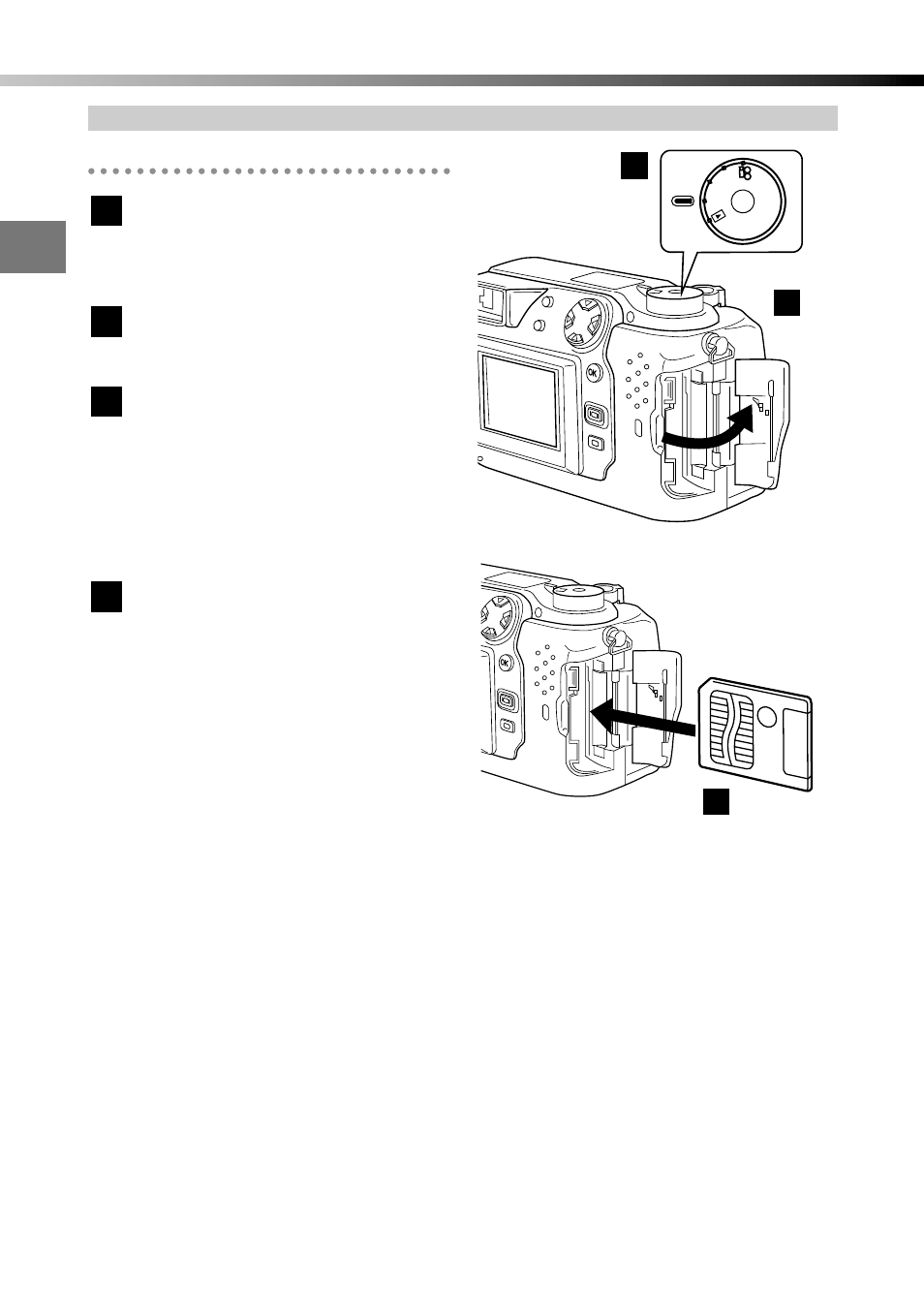 Inserting a card, Getting started, Inserting and removing smartmedia cards | Close the card cover, Insert the card | Olympus C-2040ZOOM User Manual | Page 36 / 224