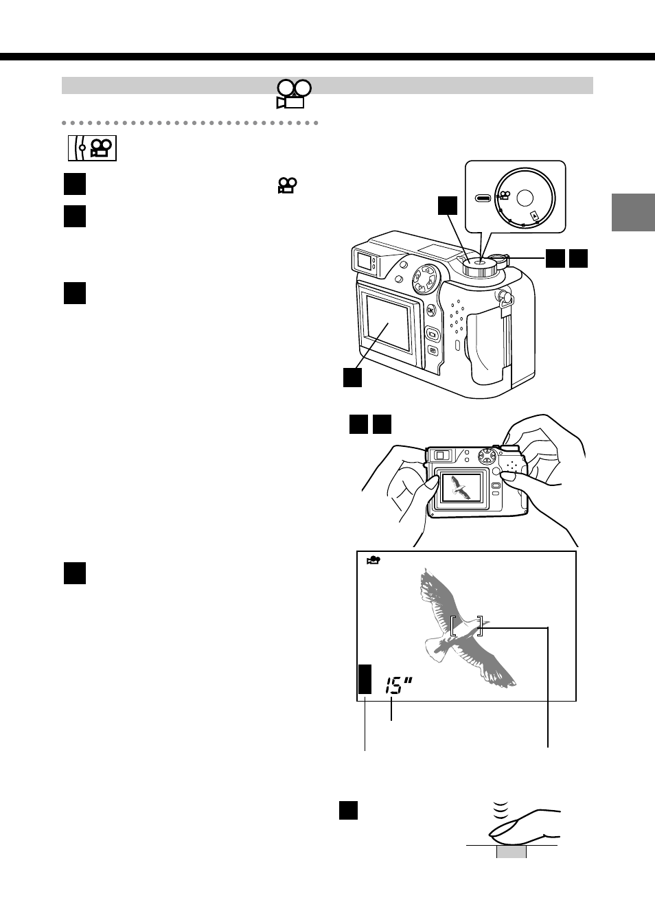 Shooting movies, Shooting shooting and playback basics | Olympus C-2040ZOOM User Manual | Page 65 / 224