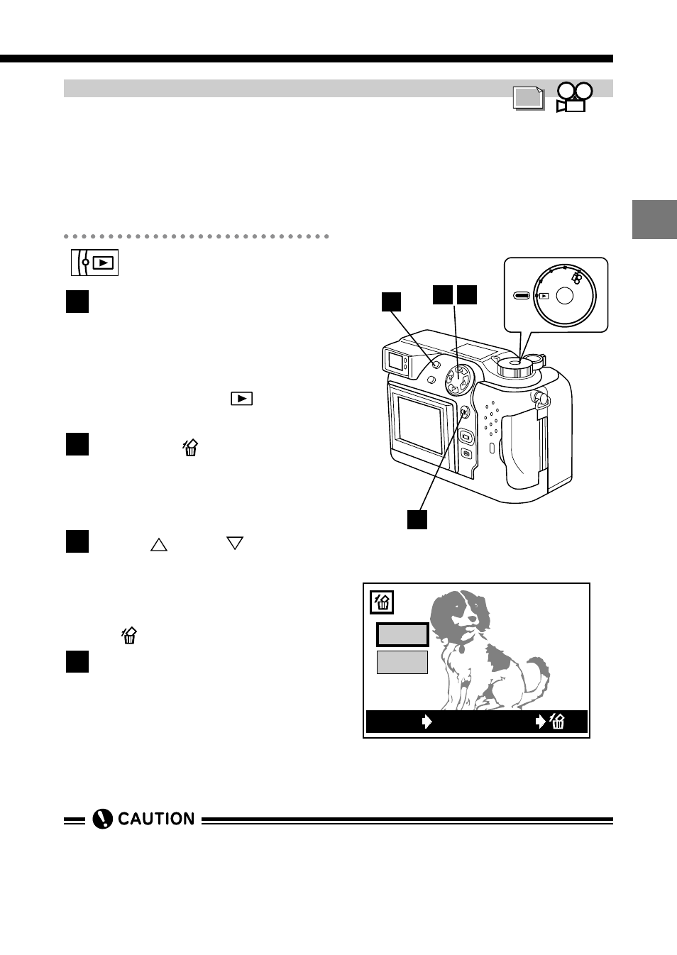 Erasing pictures (one-frame erase), Shooting and playback basics, Press the (erase) button | Use or on the arrow pad to select "yes, Checking and erasing photographed images | Olympus C-2040ZOOM User Manual | Page 71 / 224