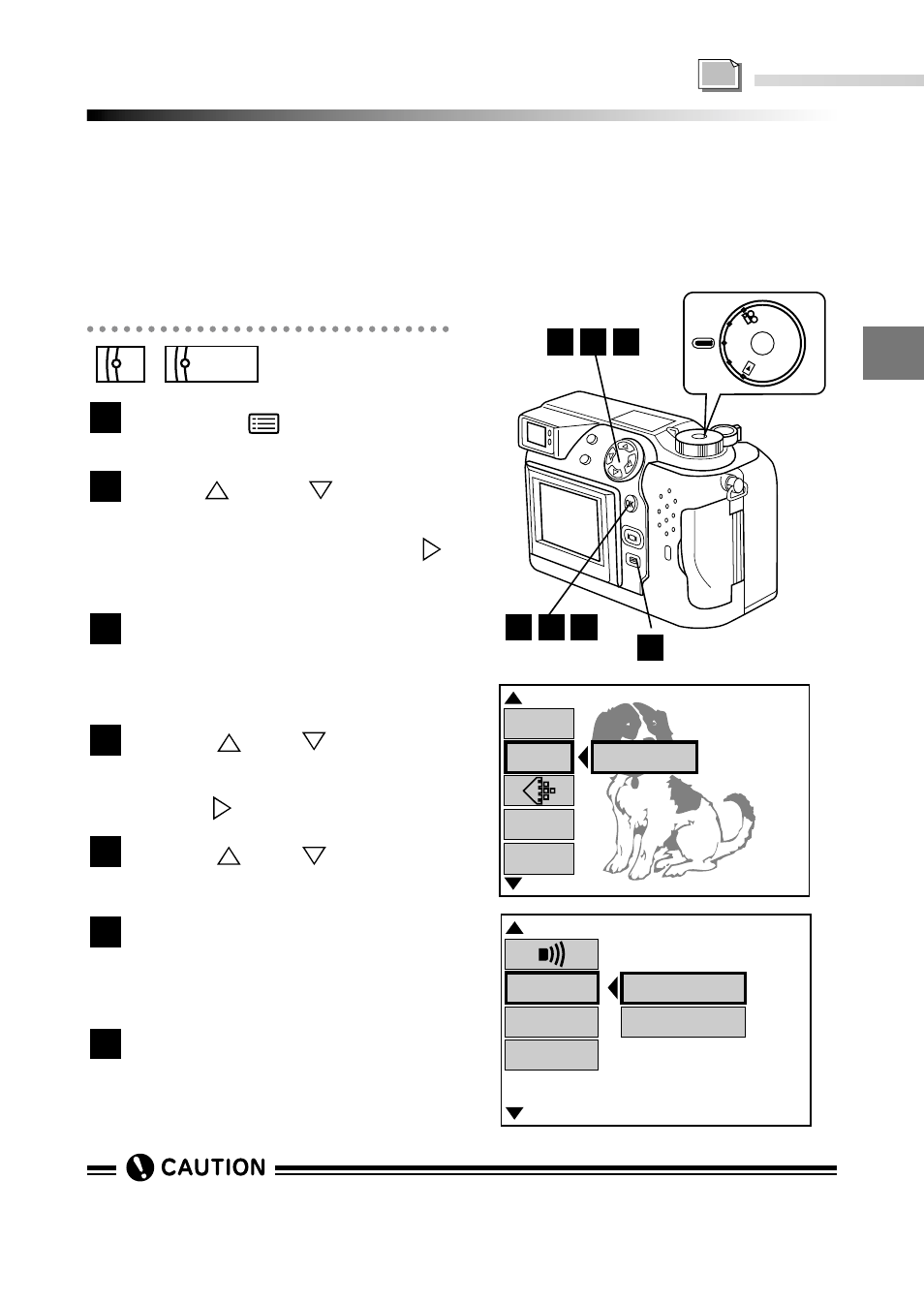 Selecting a focusing area (af mode), Focusing, Press the (menu) button | Olympus C-2040ZOOM User Manual | Page 81 / 224