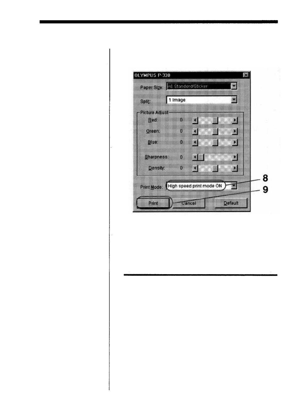 Stopping printing | Olympus CAMEDIA P-330N User Manual | Page 10 / 79