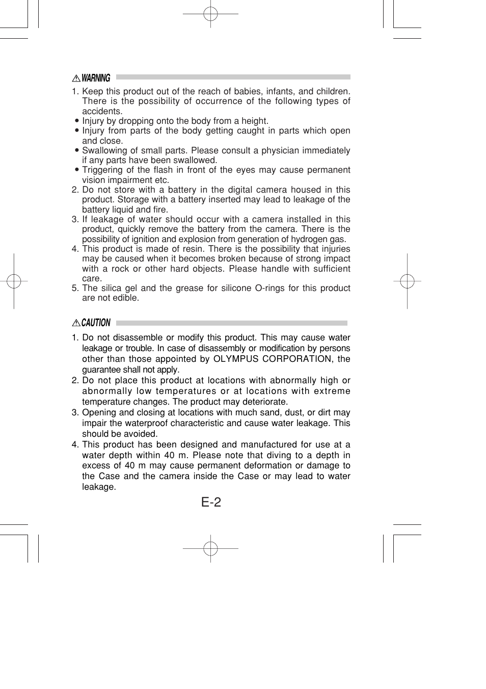 Olympus PT-022 User Manual | Page 3 / 43