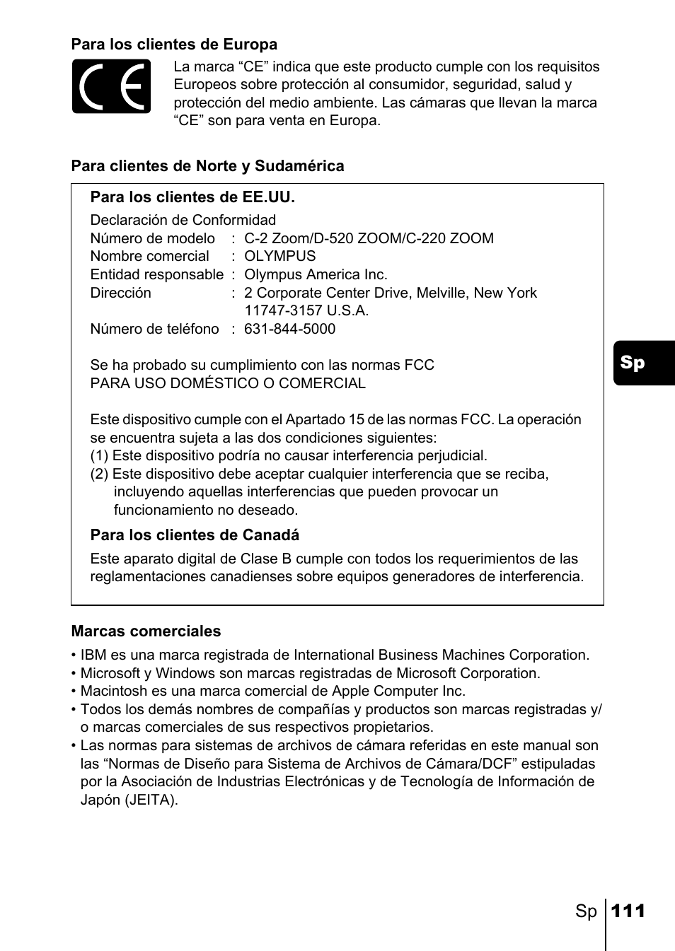 Olympus C-220 Zoom User Manual | Page 111 / 180