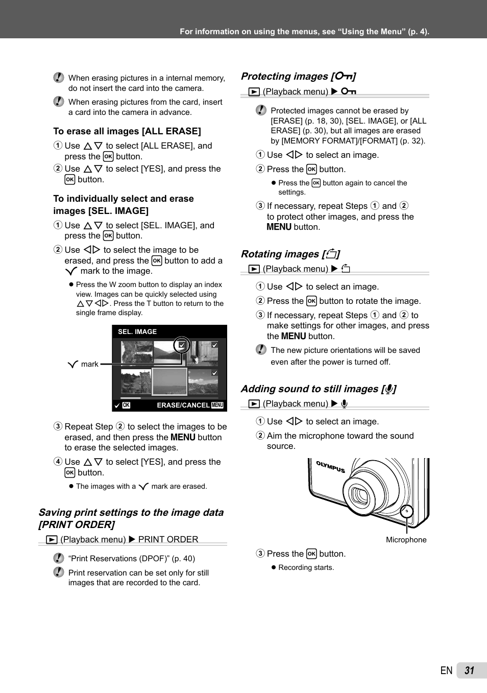 31 en | Olympus FE-4030 User Manual | Page 31 / 61