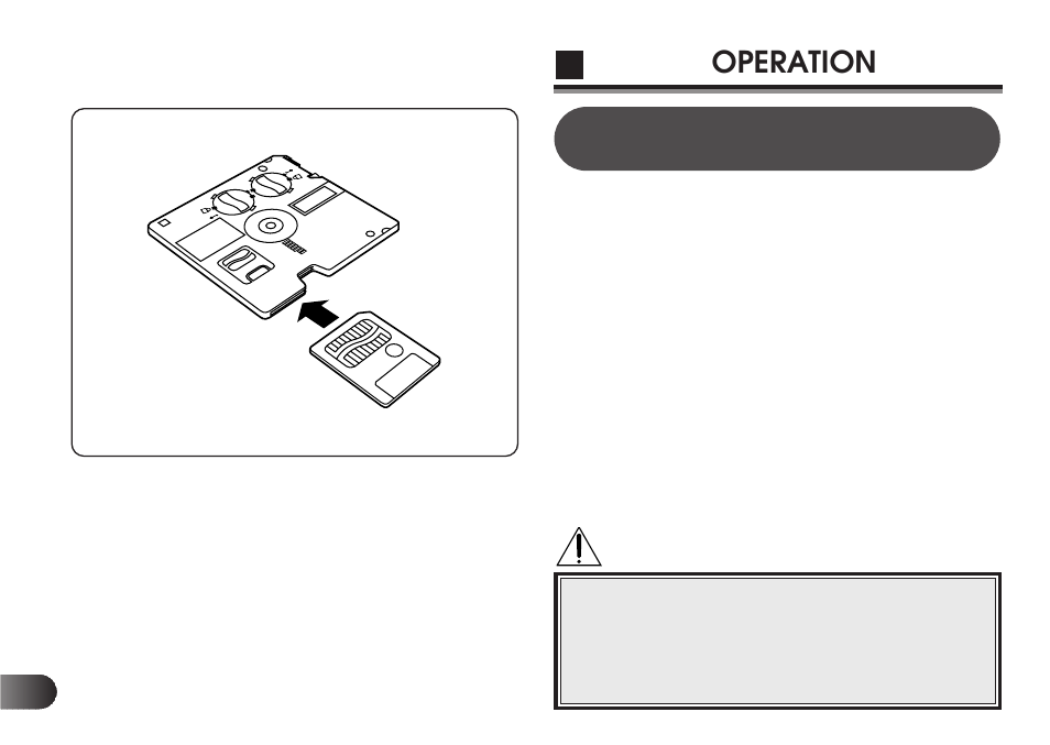 Operation | Olympus Floppydisk Adapter MAFP-1E User Manual | Page 50 / 116