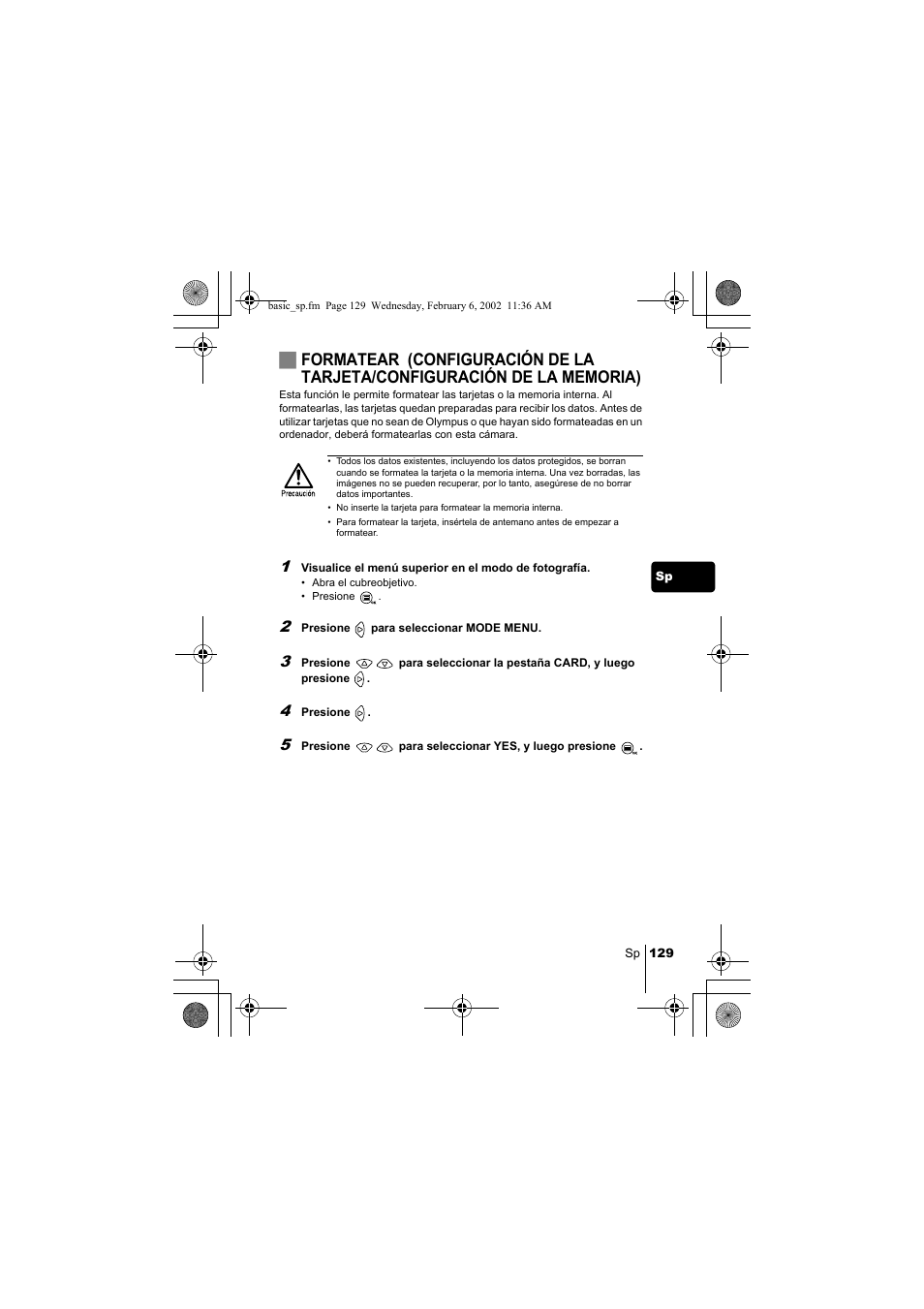 Olympus C-120 User Manual | Page 129 / 172