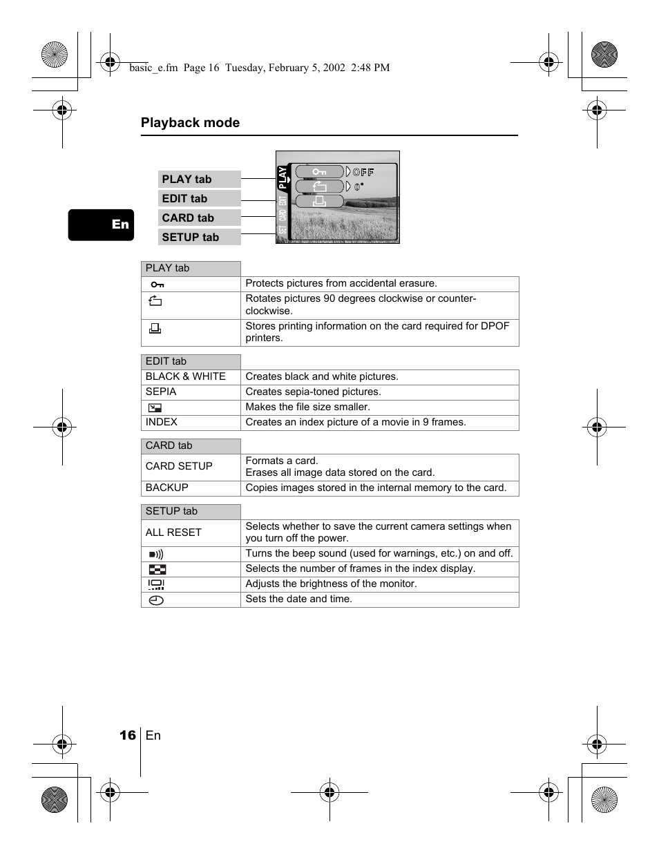 Olympus C-120 User Manual | Page 16 / 172