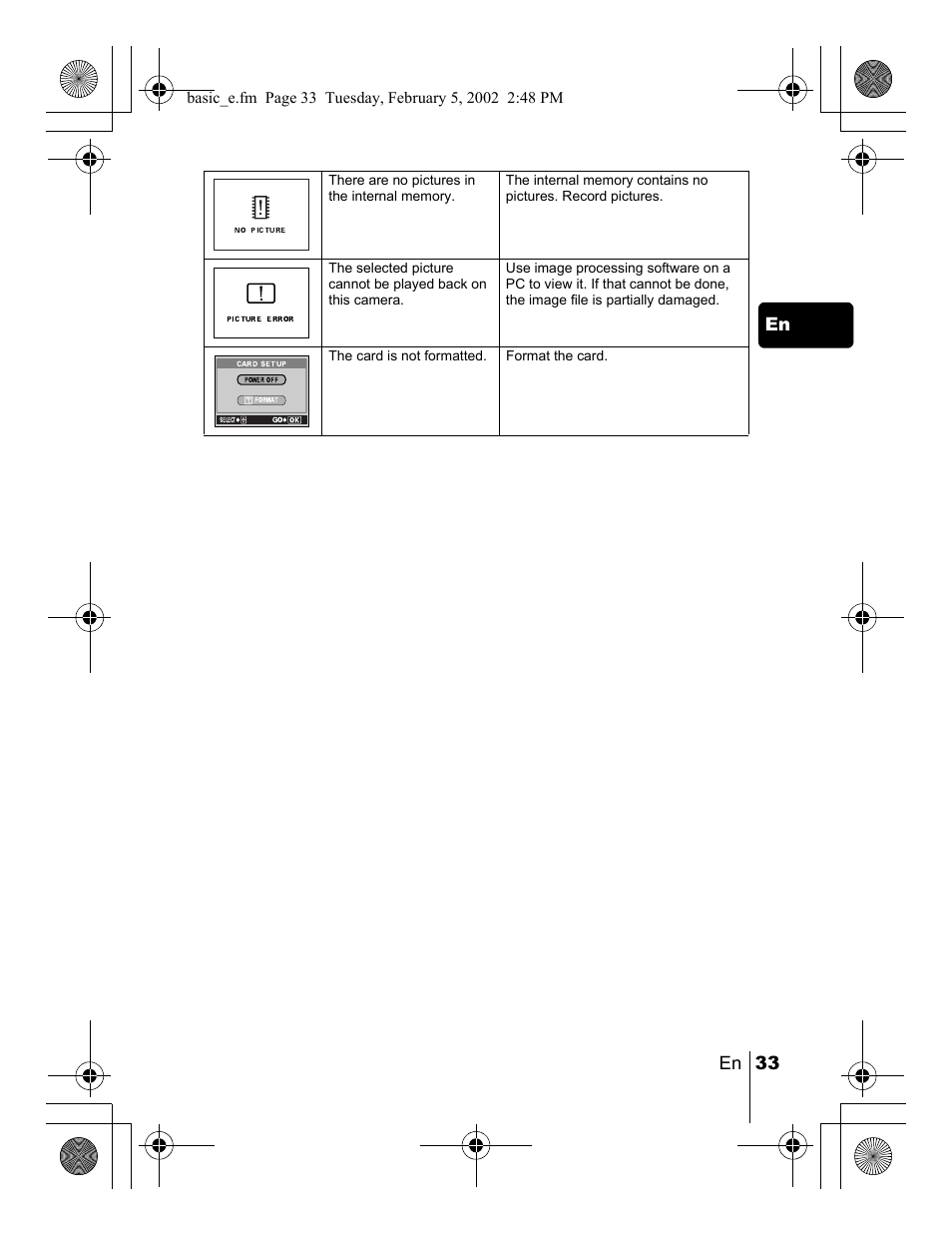 En 33 en | Olympus C-120 User Manual | Page 33 / 172