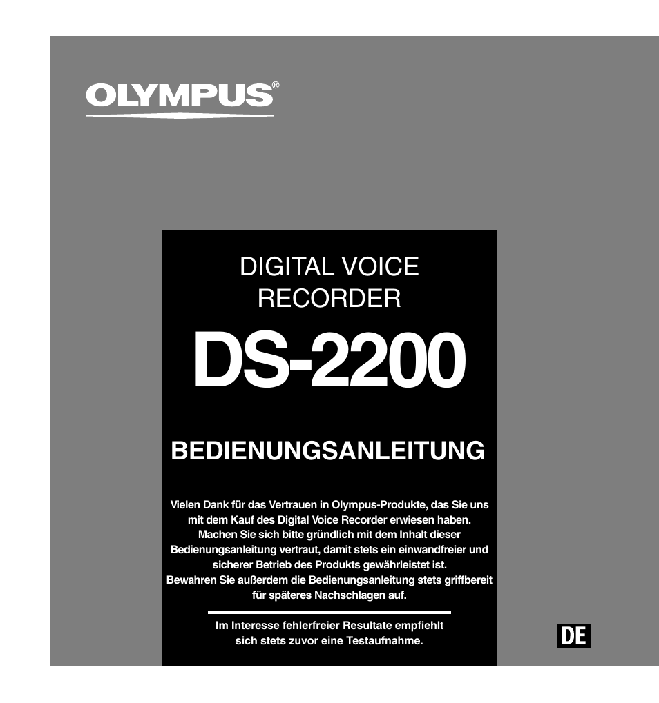 Ds-2200, Digital voice recorder, Bedienungsanleitung | Olympus DS-2200 User Manual | Page 121 / 180