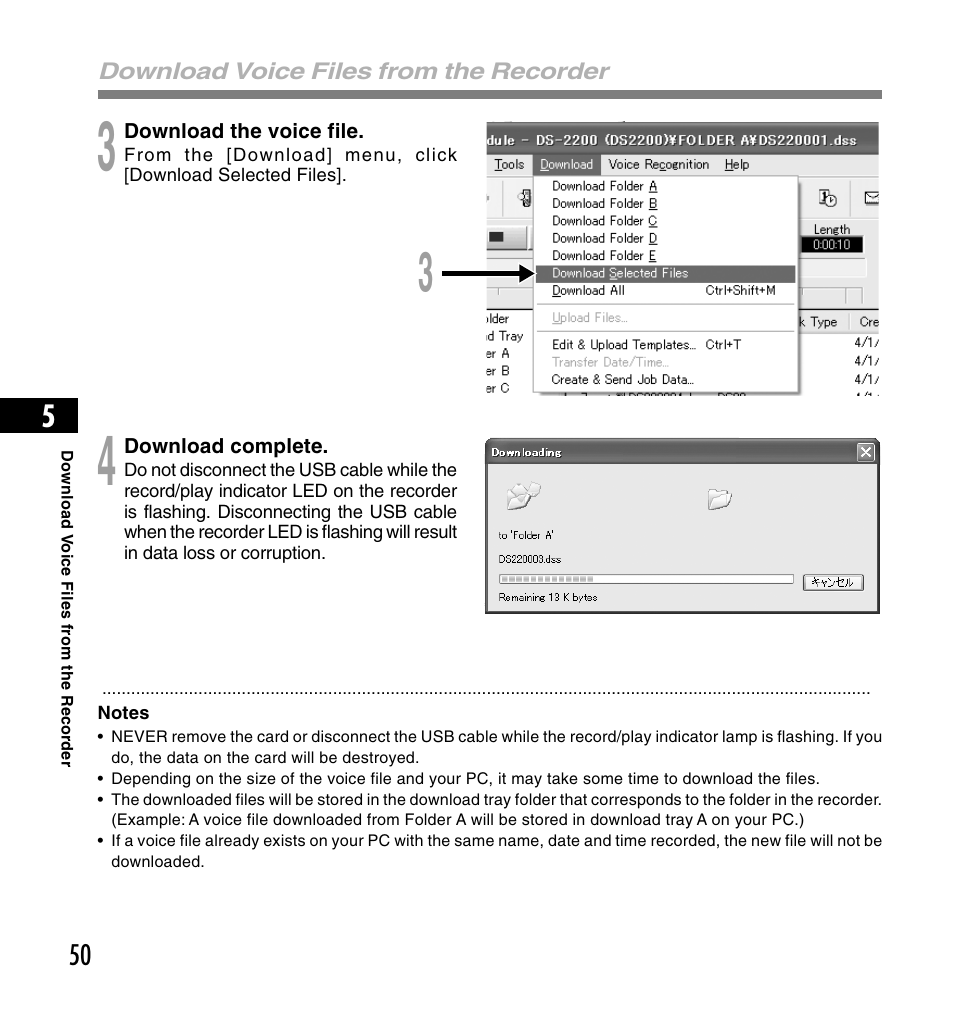 Olympus DS-2200 User Manual | Page 50 / 180