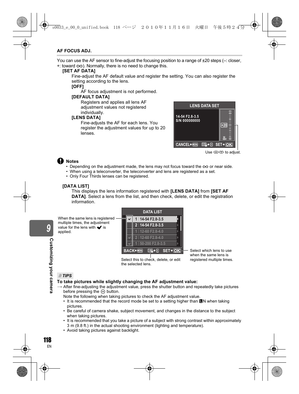 Olympus E-5 User Manual | Page 118 / 172