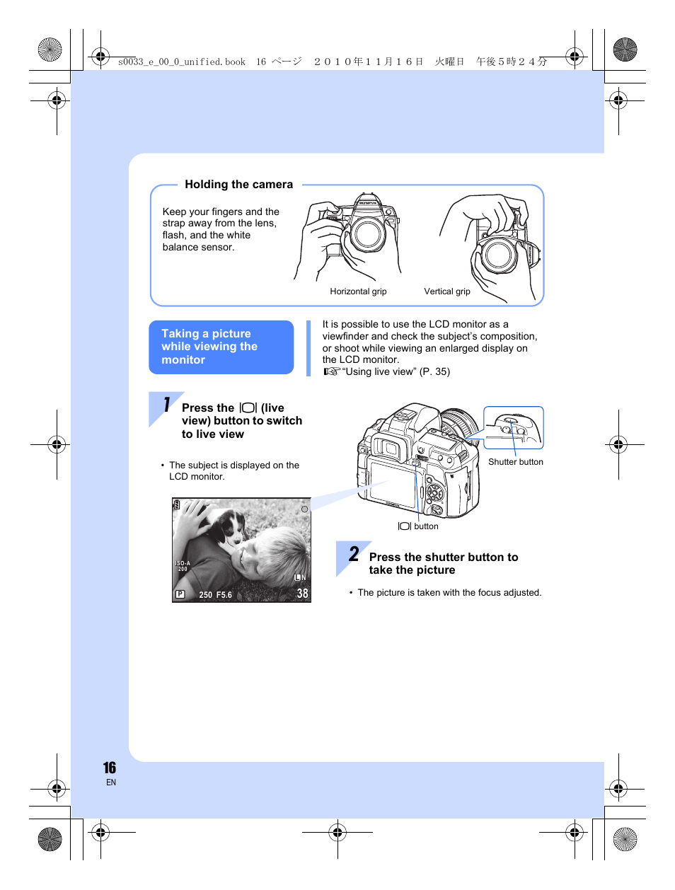 Olympus E-5 User Manual | Page 16 / 172