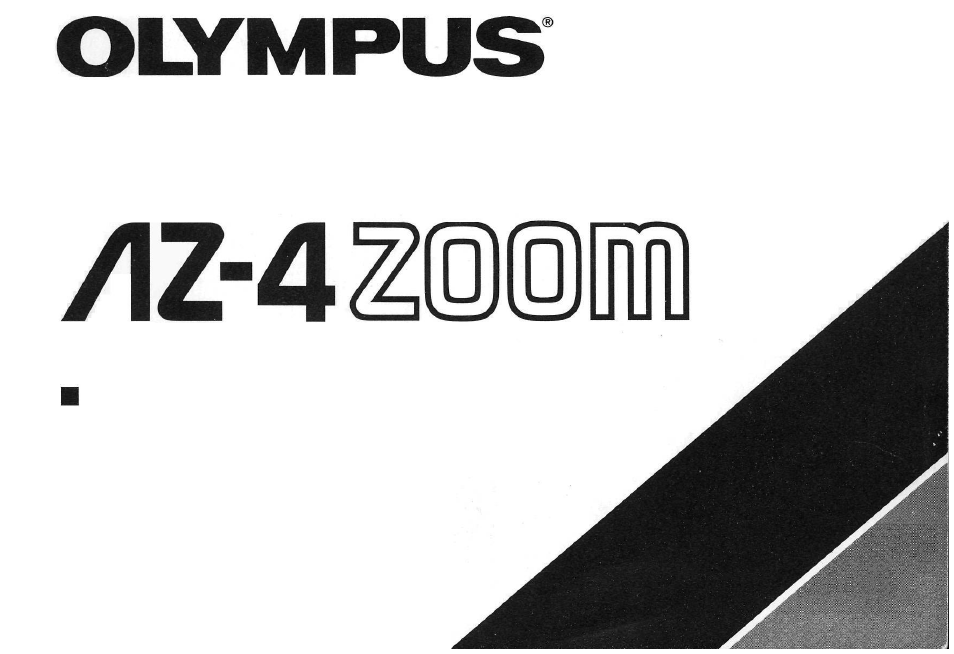 Olympus AZ-4 Zoom User Manual | 58 pages