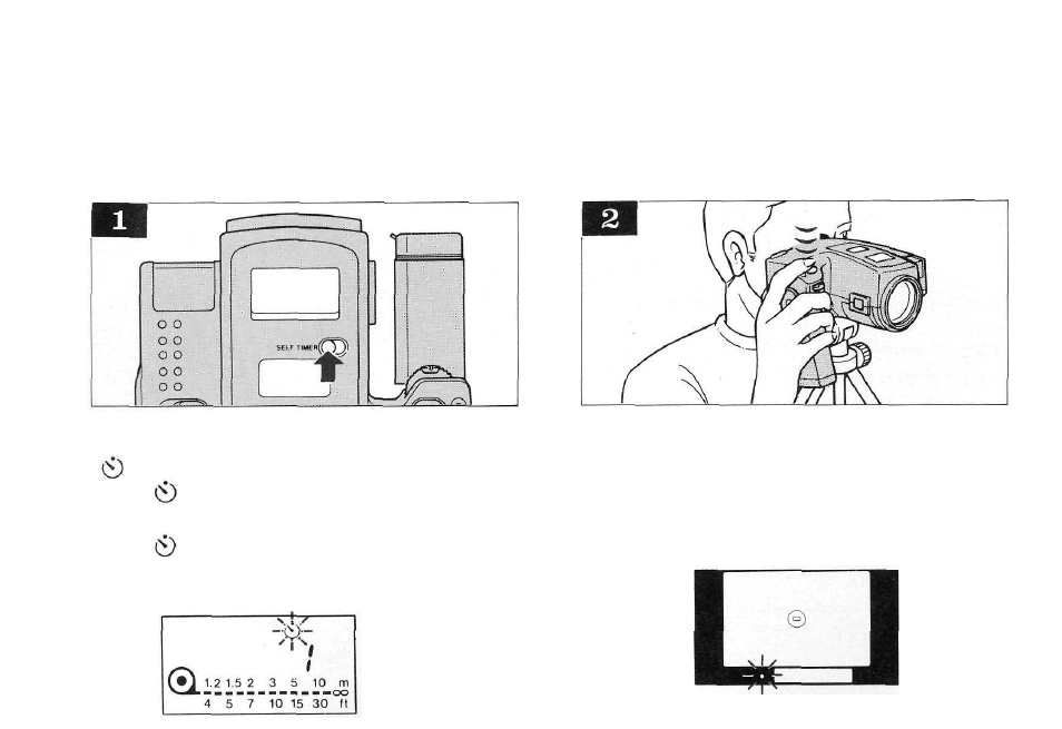 Using the self-timer | Olympus AZ-4 Zoom User Manual | Page 22 / 58