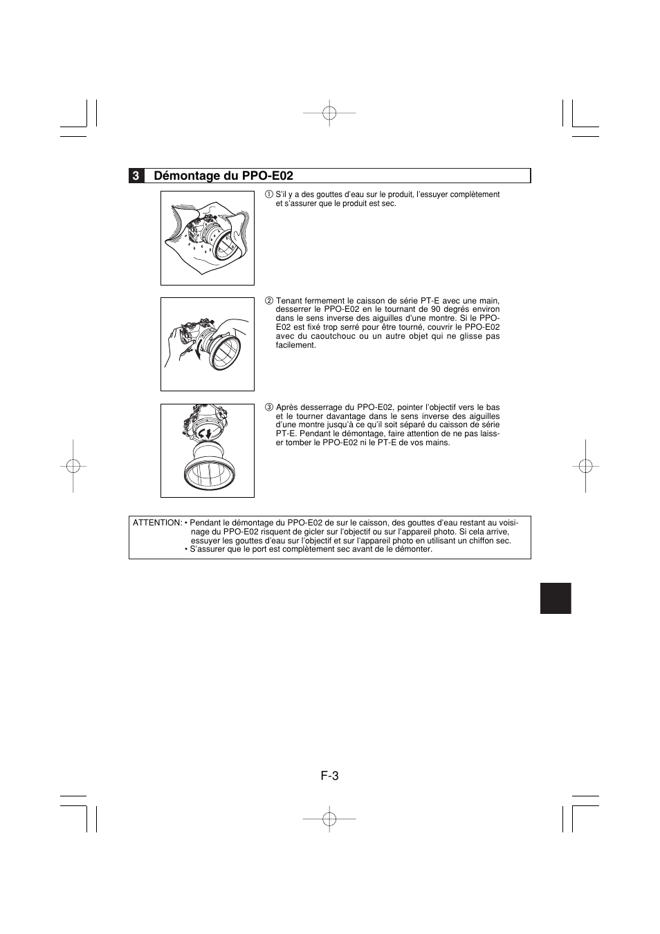 3démontage du ppo-e02 | Olympus PPO-E02 User Manual | Page 21 / 60