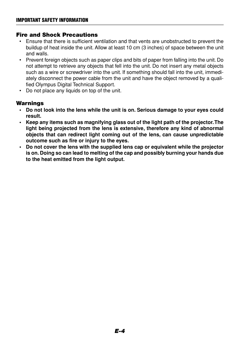 Olympus VP--1 User Manual | Page 4 / 72