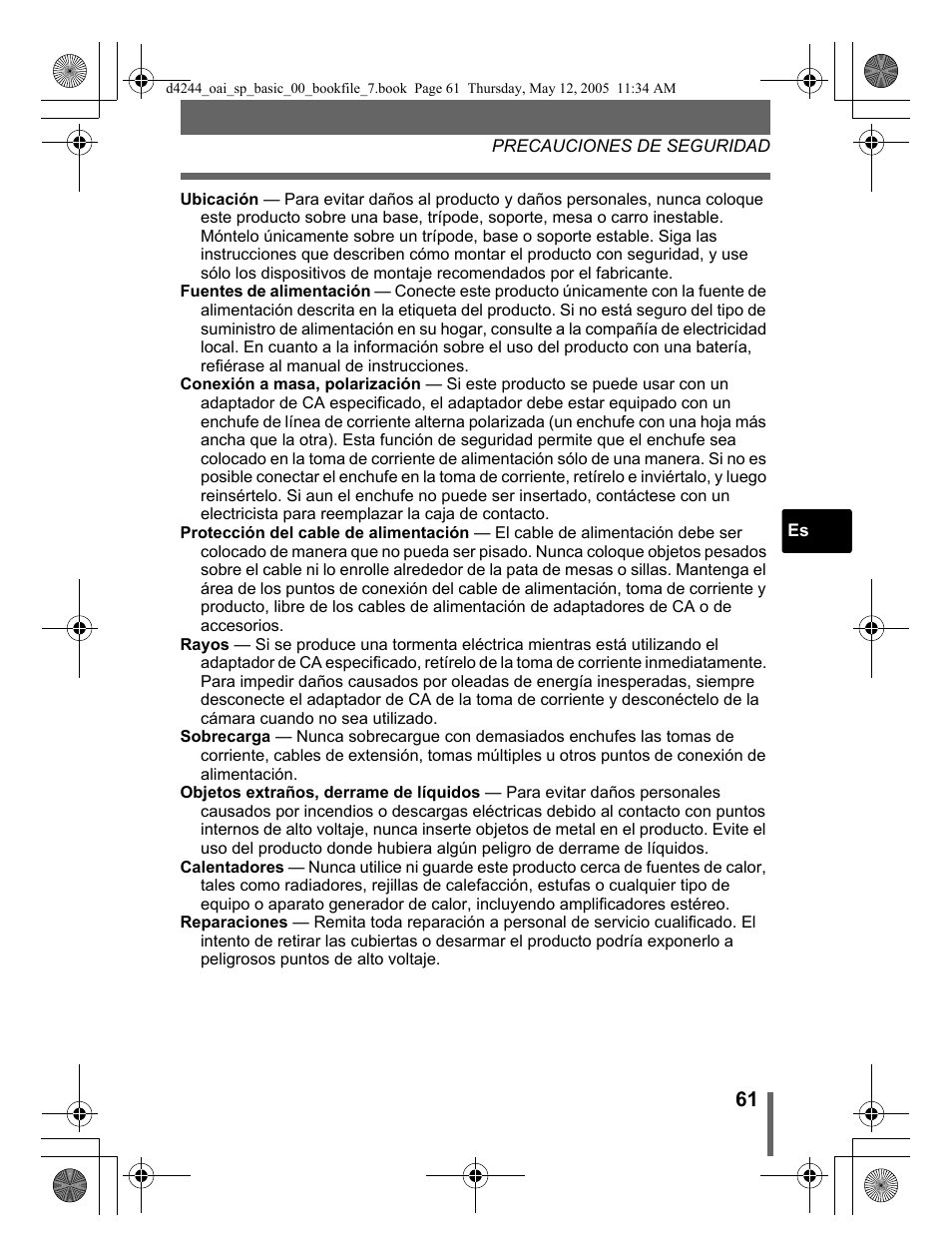 Olympus 800 User Manual | Page 61 / 68