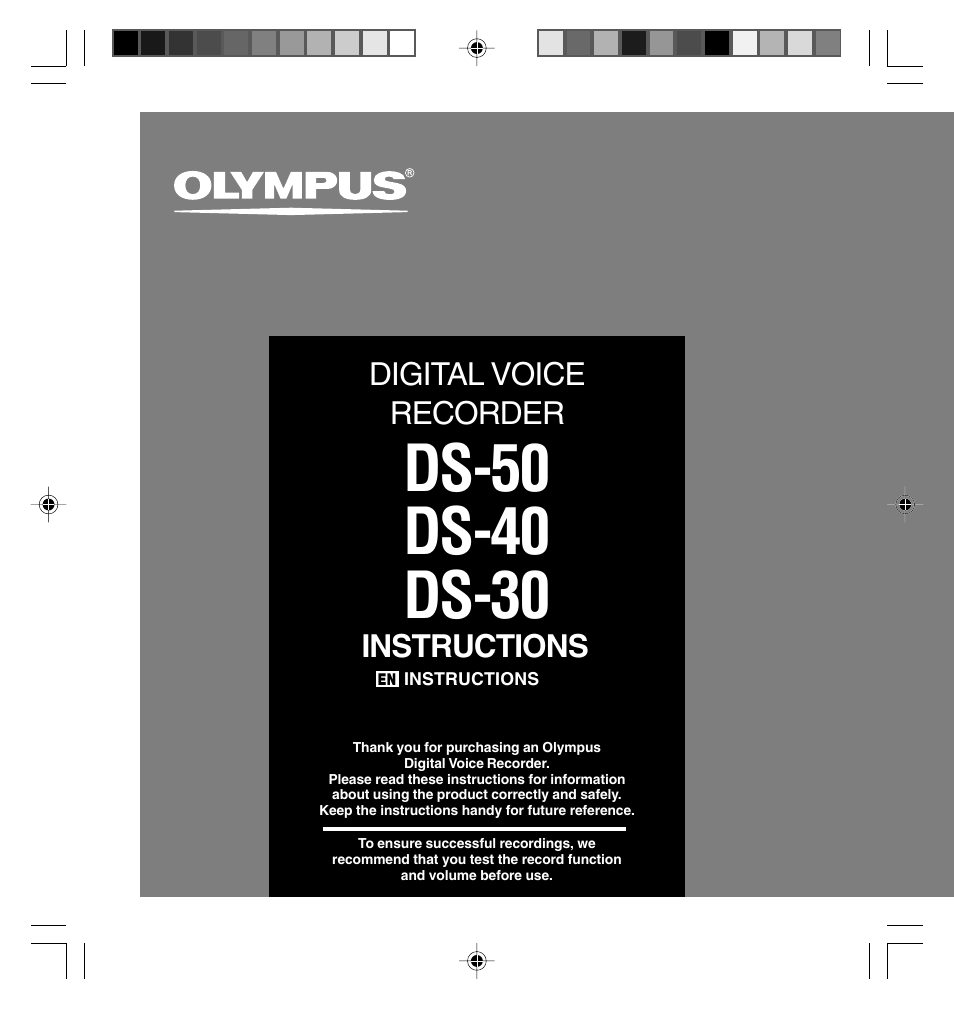 Olympus DS-40 User Manual | 87 pages