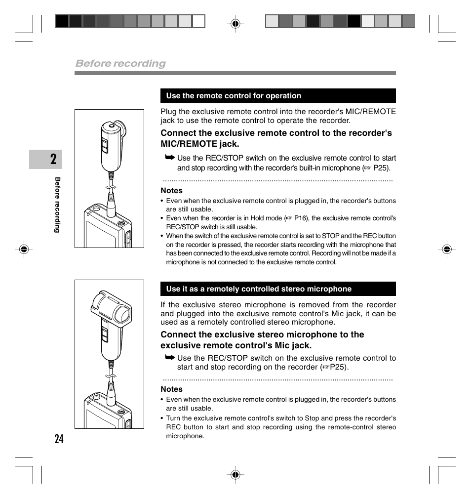 Before recording | Olympus DS-40 User Manual | Page 24 / 87