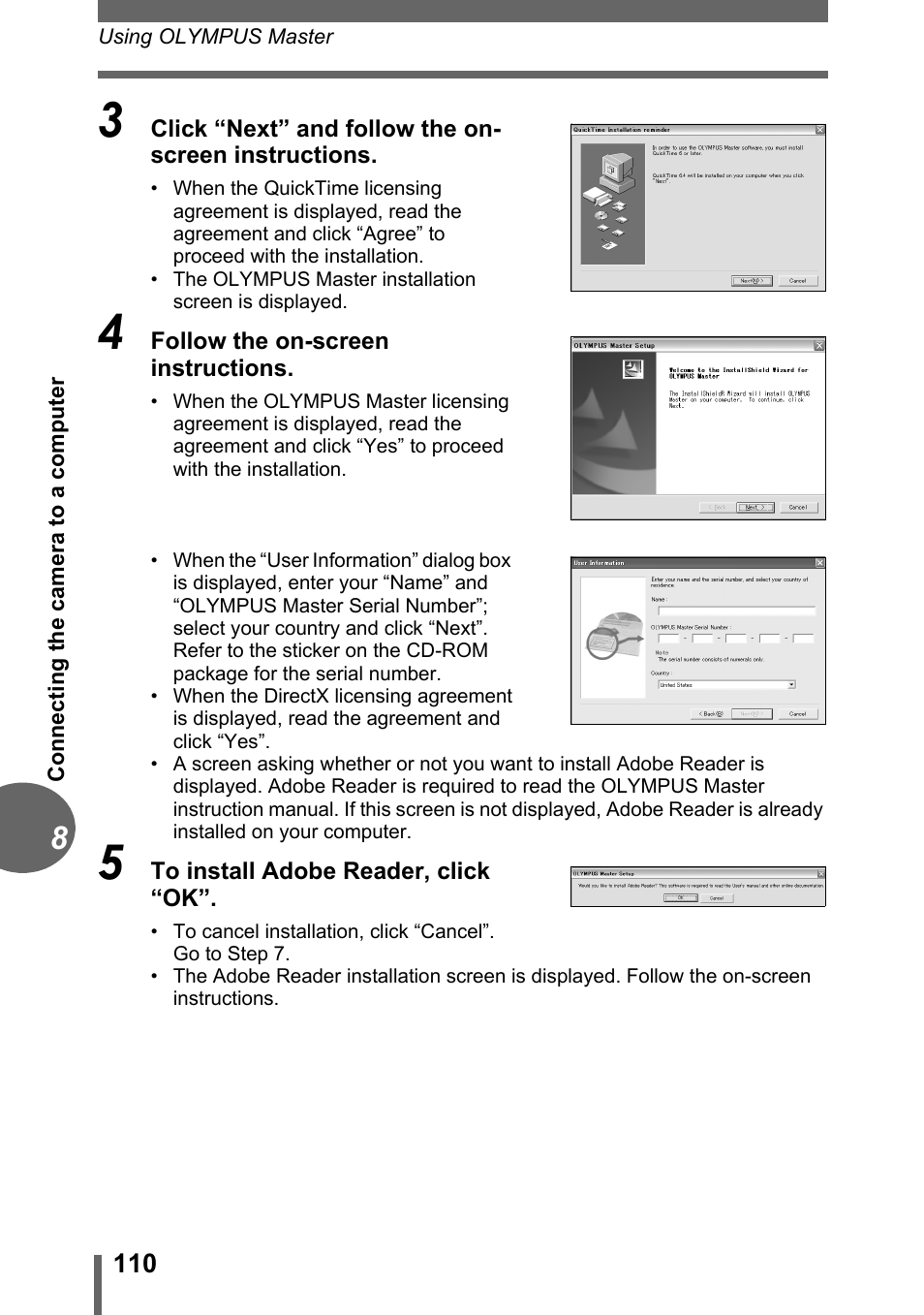 Olympus C-500 Zoom  EN User Manual | Page 110 / 156