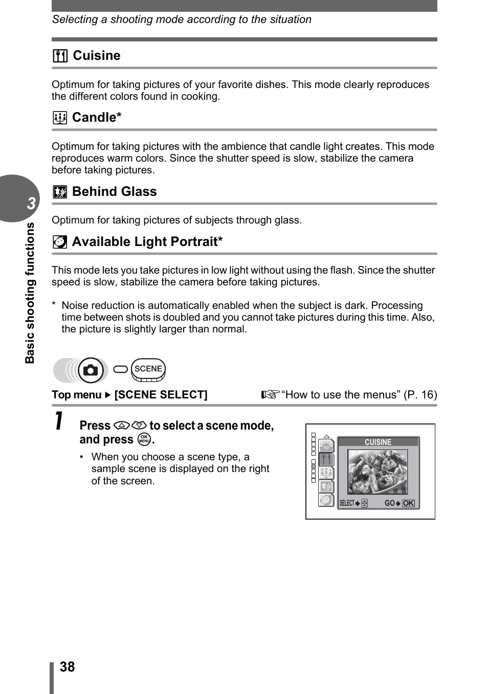 Olympus C-500 Zoom  EN User Manual | Page 38 / 156