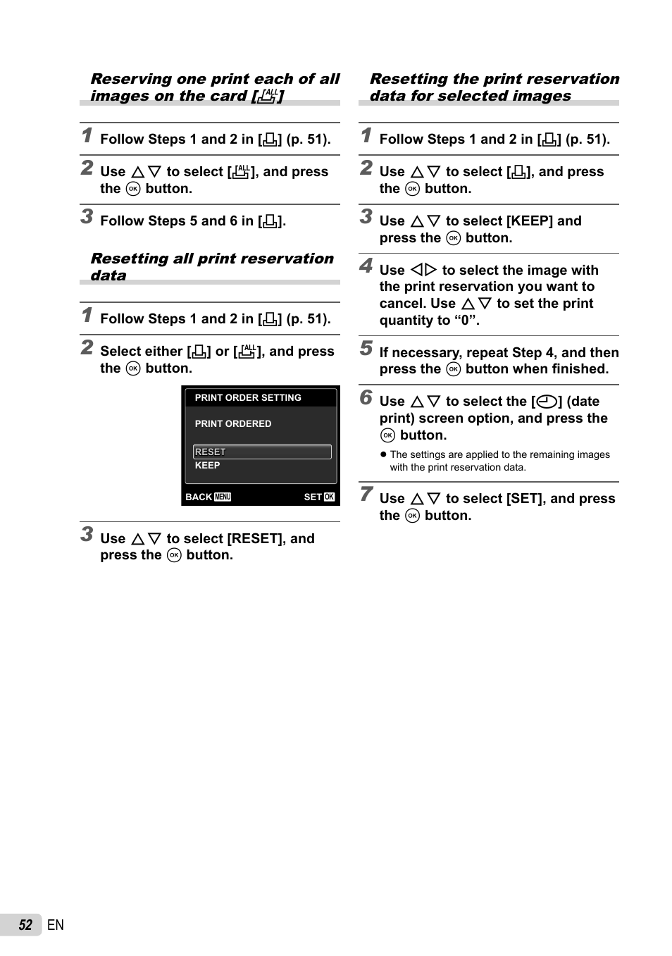 Olympus SP-800UZ User Manual | Page 52 / 73