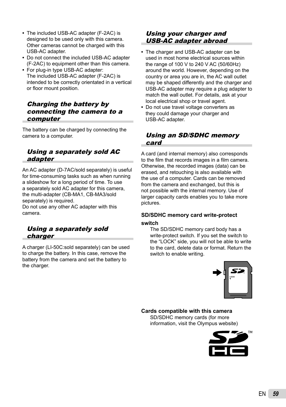 Olympus SP-800UZ User Manual | Page 59 / 73