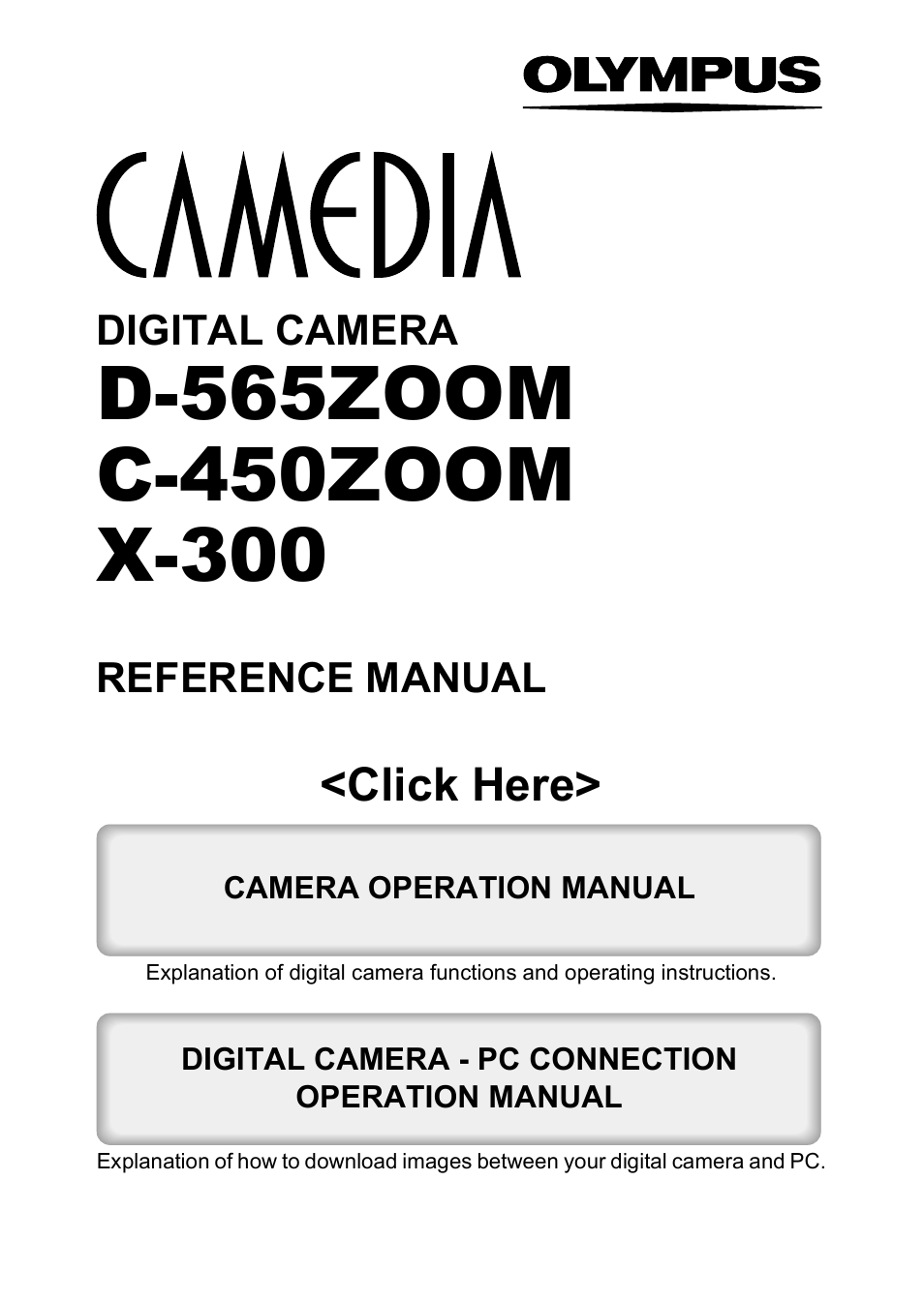 Olympus X-300 EN User Manual | 171 pages