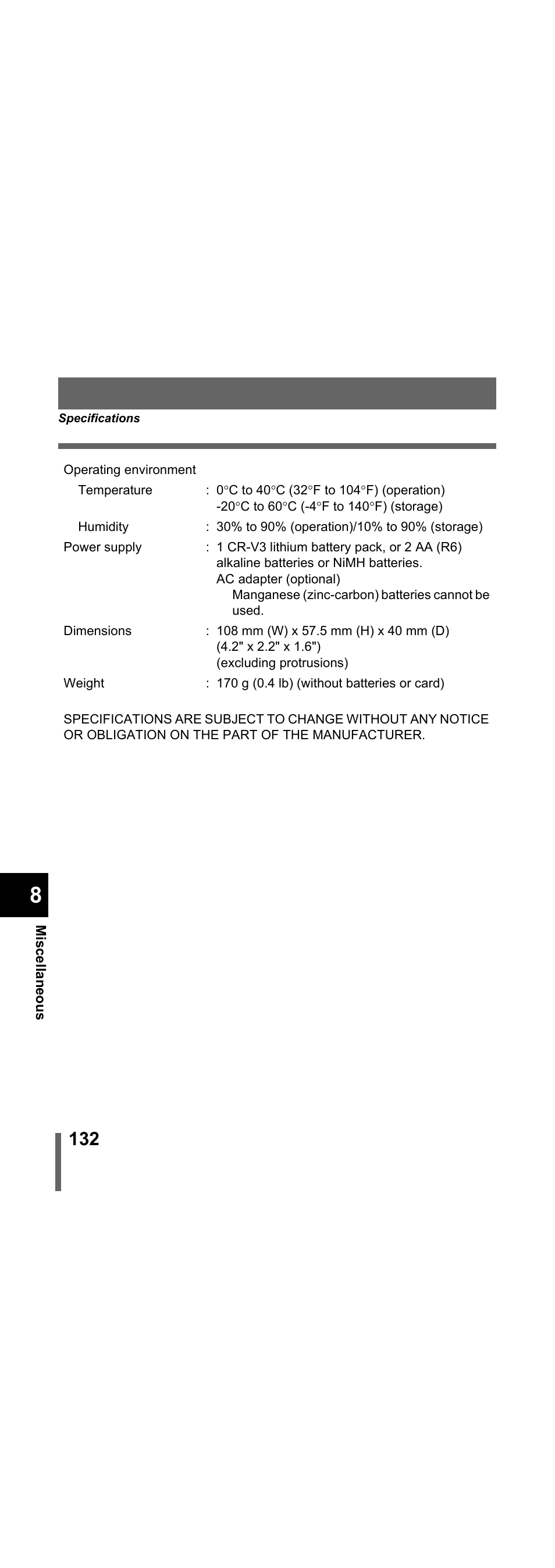 Olympus X-300 EN User Manual | Page 133 / 171