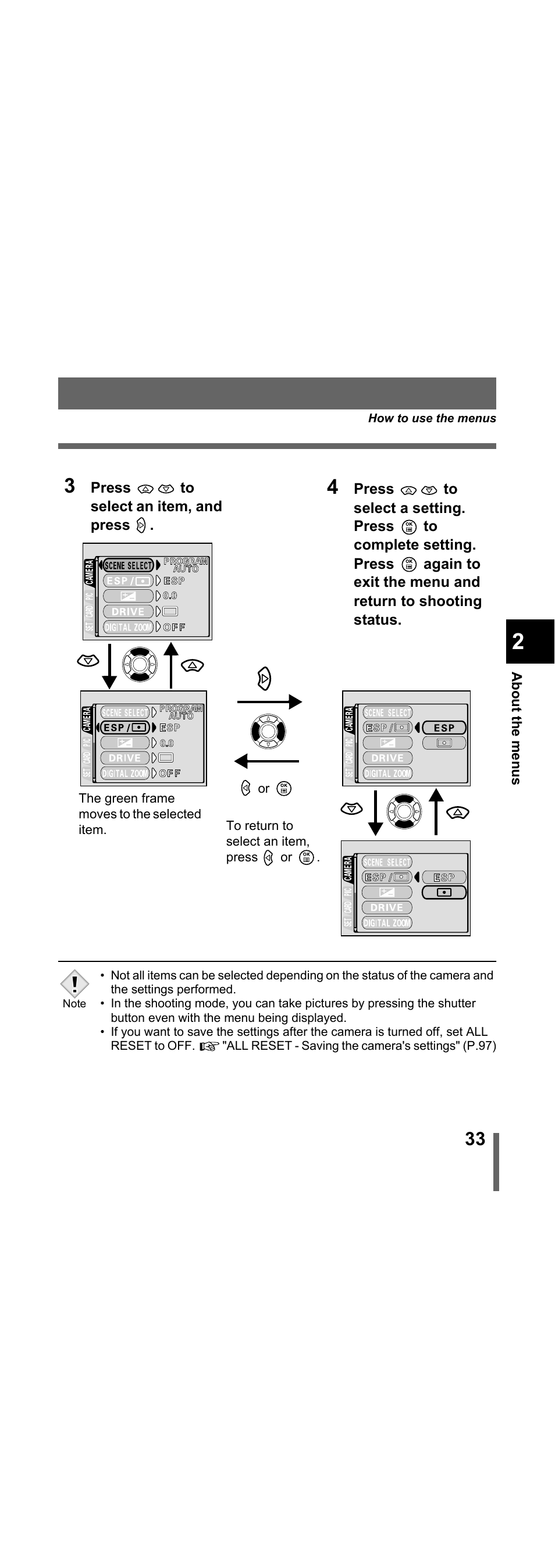 Olympus X-300 EN User Manual | Page 34 / 171