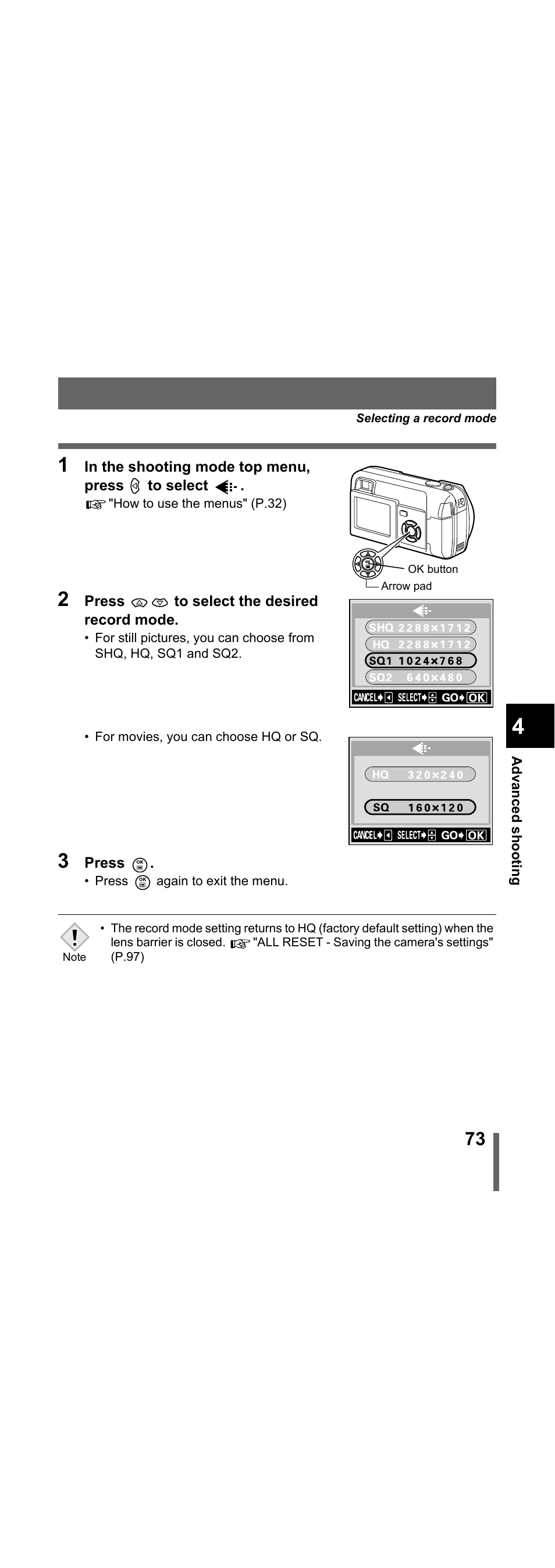 Olympus X-300 EN User Manual | Page 74 / 171