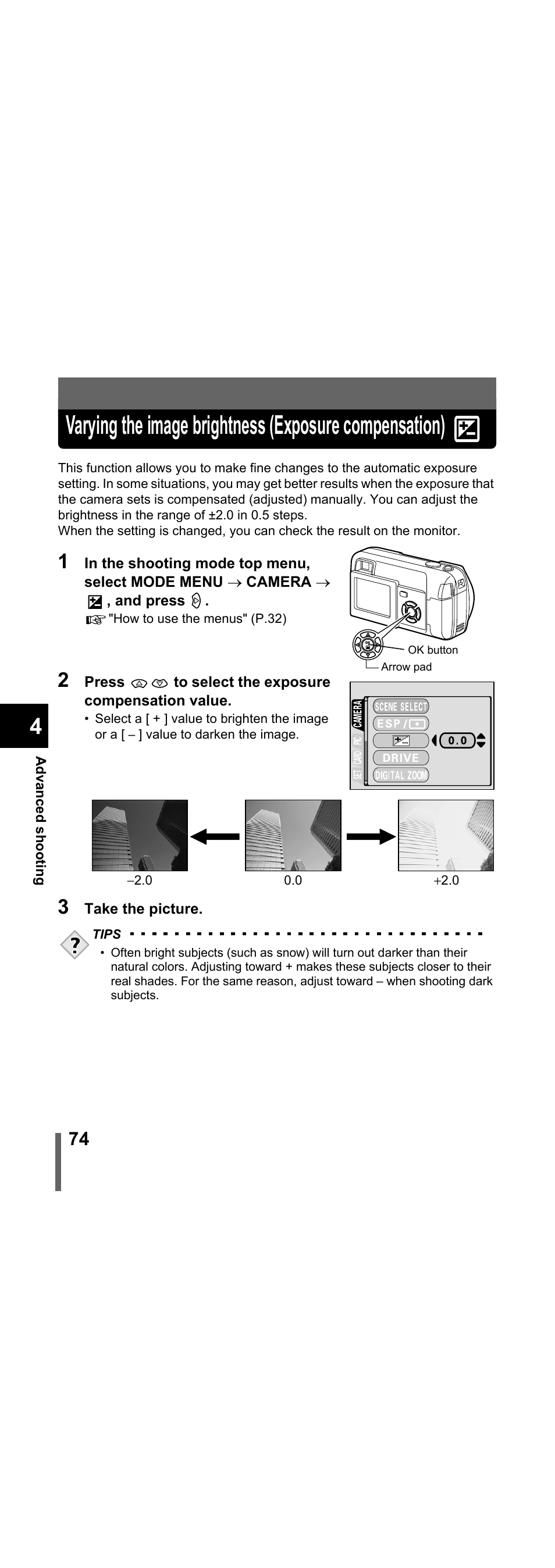 P.74 | Olympus X-300 EN User Manual | Page 75 / 171