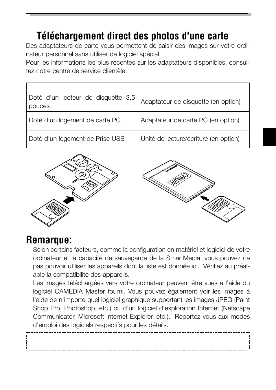Remarque | Olympus C-2040ZOOM User Manual | Page 69 / 148