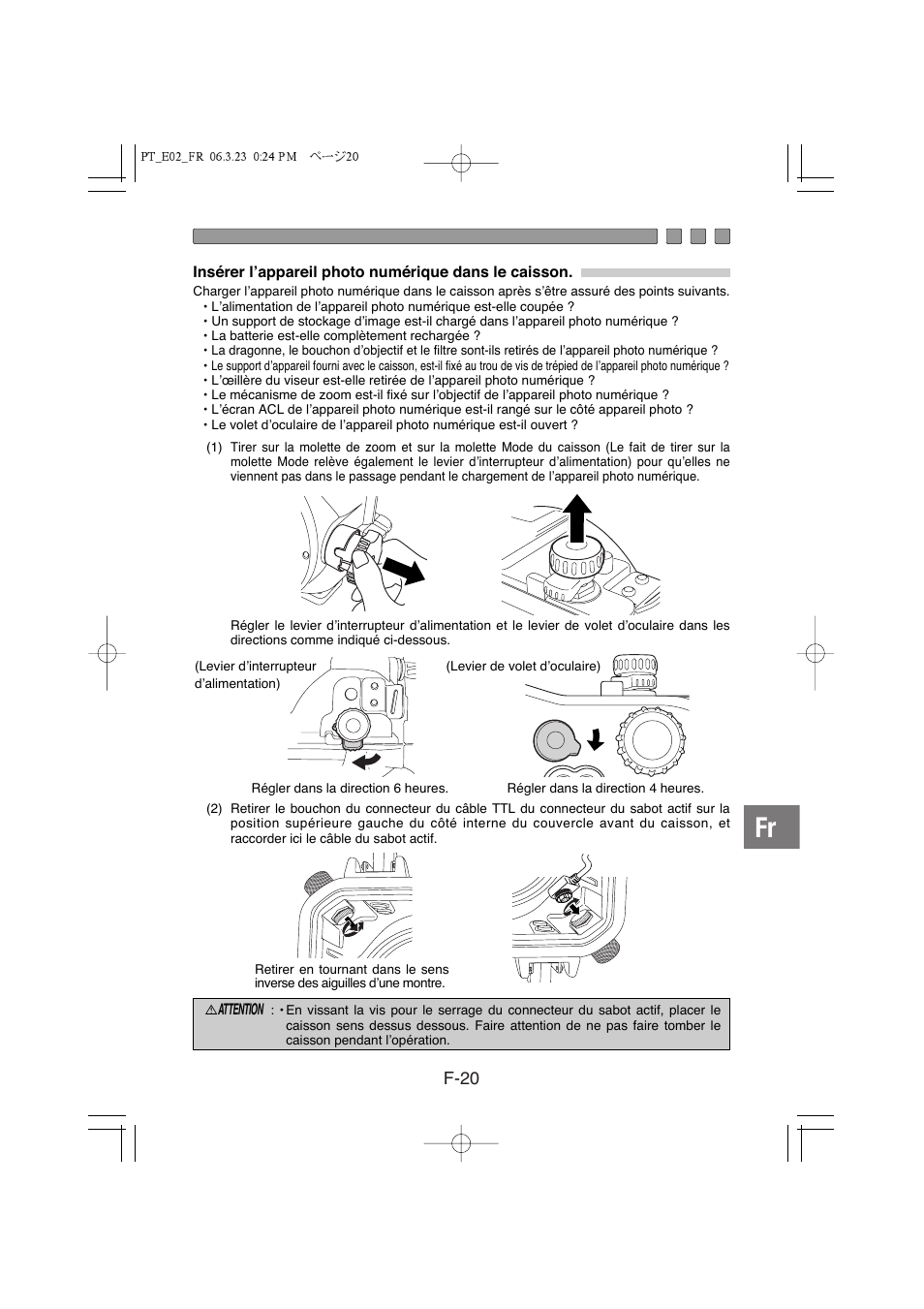 F-20 | Olympus PT-E02 User Manual | Page 101 / 284