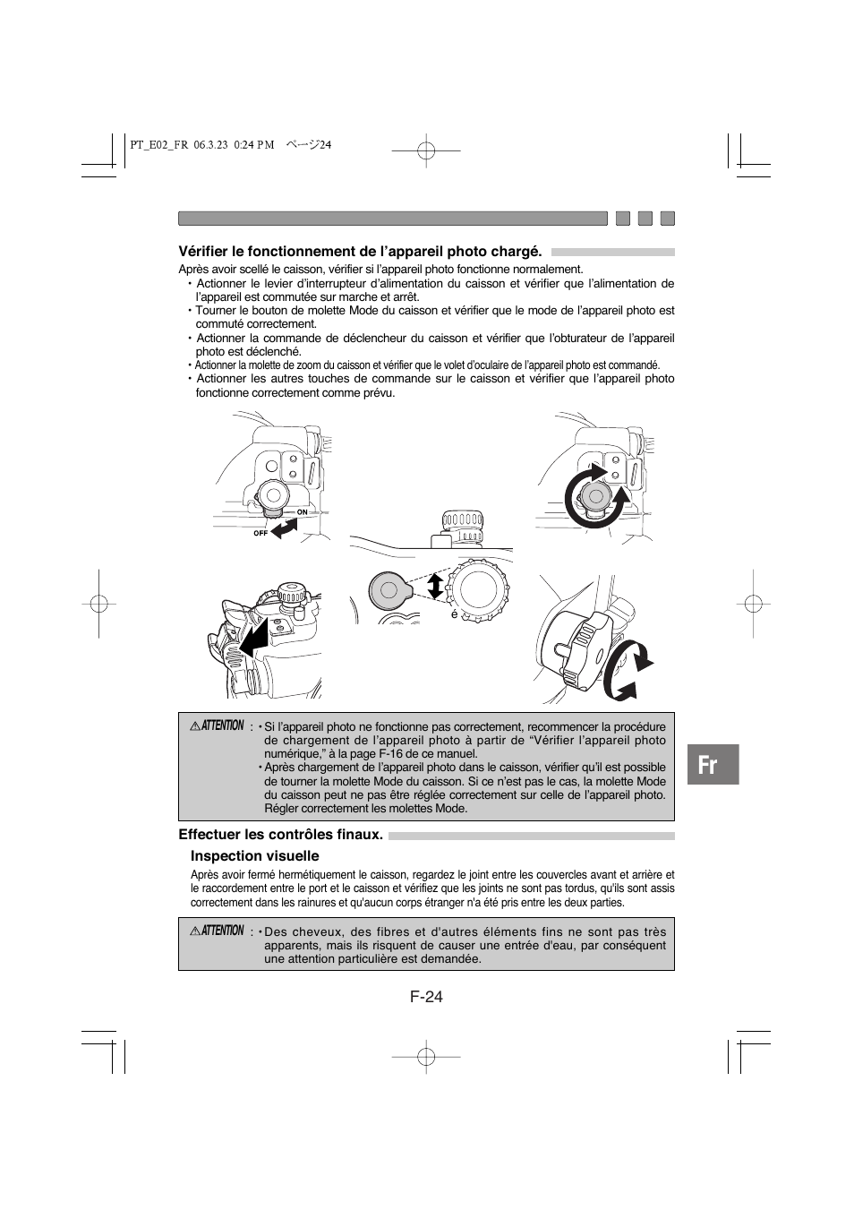 F-24 | Olympus PT-E02 User Manual | Page 105 / 284