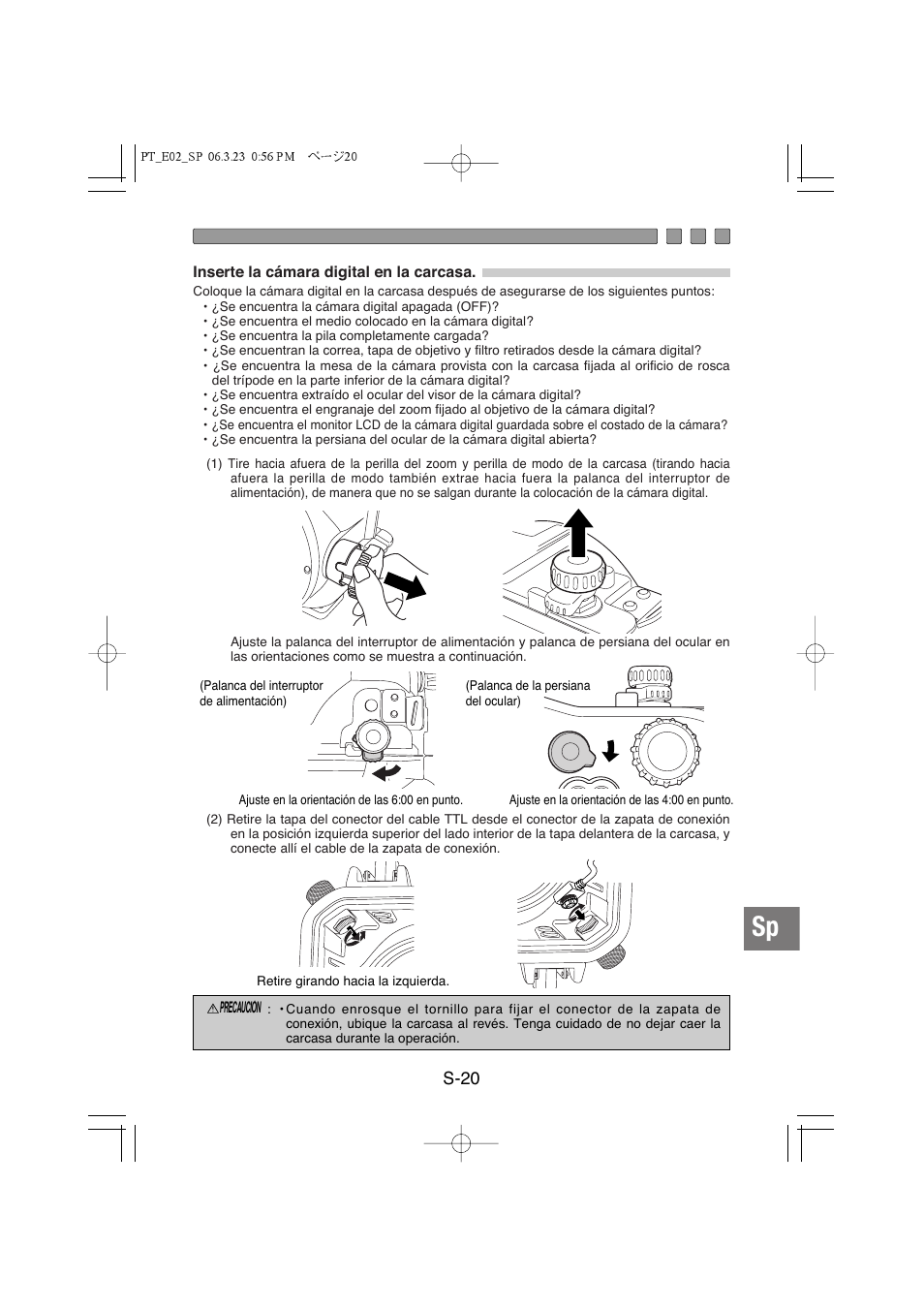 S-20 | Olympus PT-E02 User Manual | Page 181 / 284